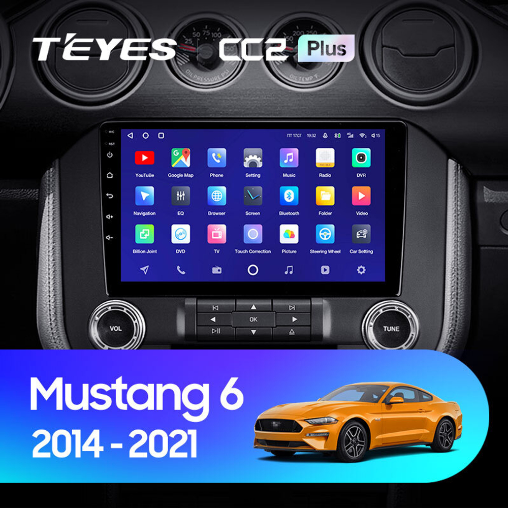 Teyes CC2 Plus 9"для Ford Mustang 6 S550 2014 - 2021