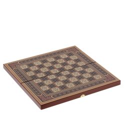 GAEM Игра настольная 3 в 1 ( шахматы, шашки, нарды) "Восточная мозаика", L50 W25 H6 см