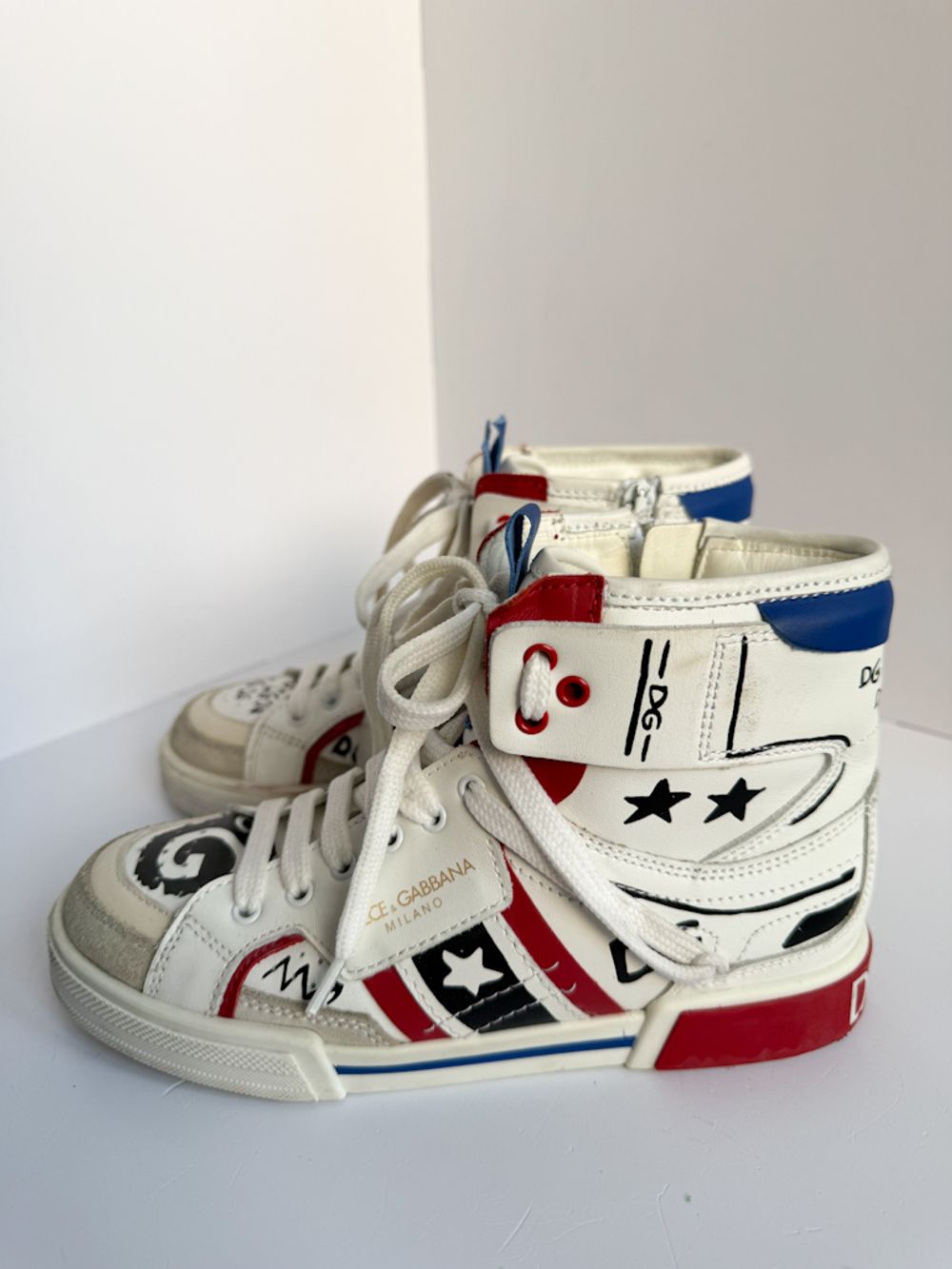 Кожаные кеды Dolce & Gabbana, 33