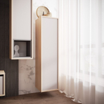 Модульная стенка в гостиную со шкафом Туя светлая/Кашемир Рэя 29х32х150 см