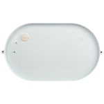 Светильник ЭРА НБП 04-100-001 Акватермо алюминий/стекло IP54 E27 max 100Вт 280х160 овал белый