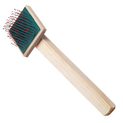 ZOONIK Пуходерка деревянная плоская малая с каплей, 50*55 см