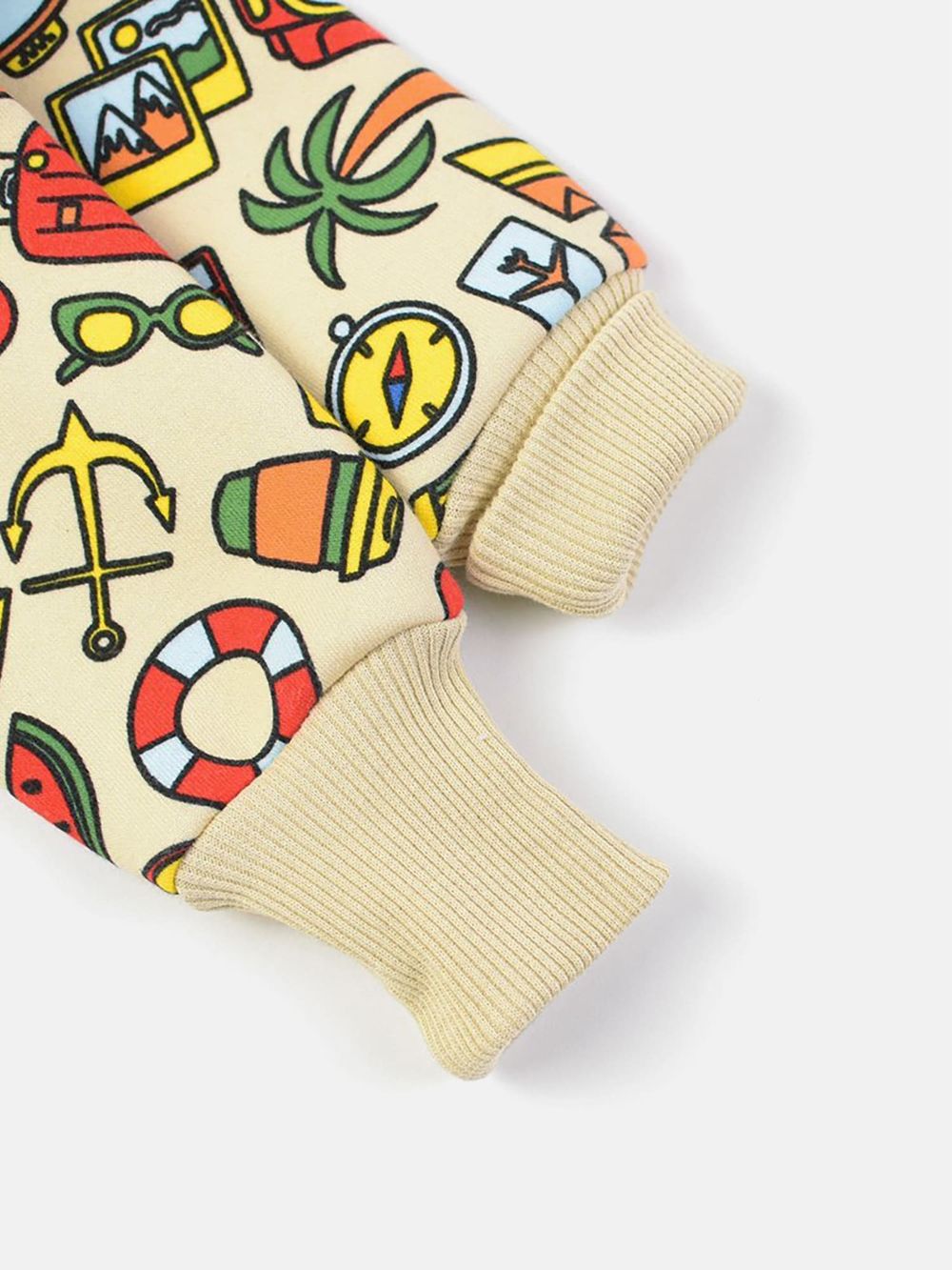 Комбинезон с клапаном и капюшоном "Travel story"