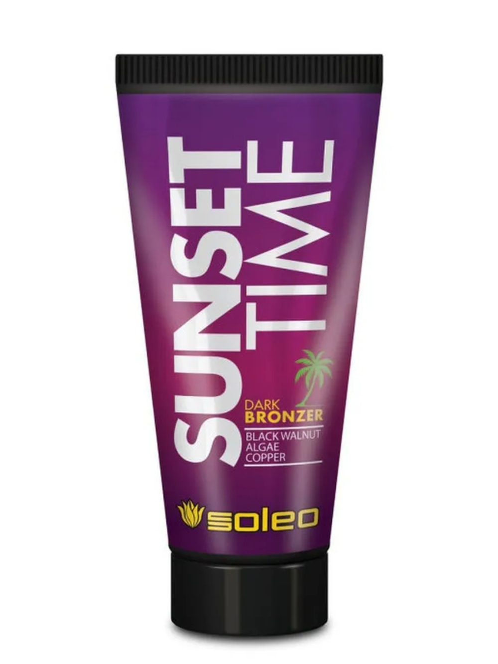 Soleo Sunset Time — Тёмный крем — бронзатор для загара с комплексом морских водорослей 150мл