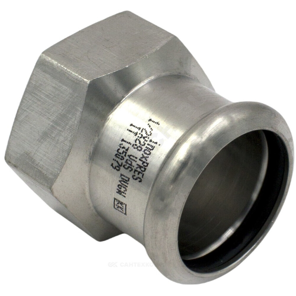 Муфта сталь нерж AISI 316L Дн 22х1/2" Ру16 пресс/ВР Inoxpres RM 190102022
