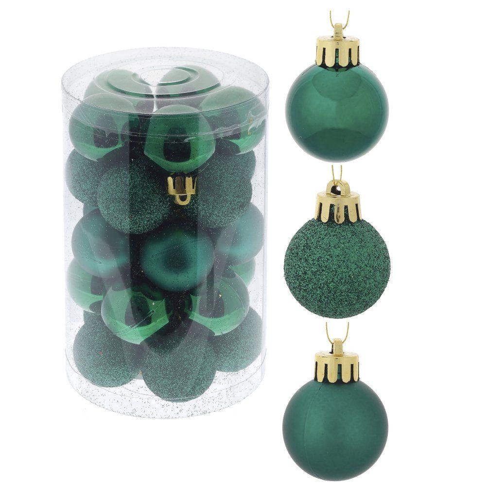 GAEM Набор из 25шт, Украшение новогоднее Шар "Нефритовый амулет", D 3 см, L8 W8 H14 см