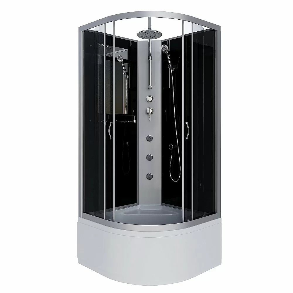 Душевая кабина Niagara Classic NG-2507-14BKTG 80х80 с гидромассажем
