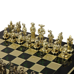Manopoulos Шахматы бронзовые Рыцари Средневековья