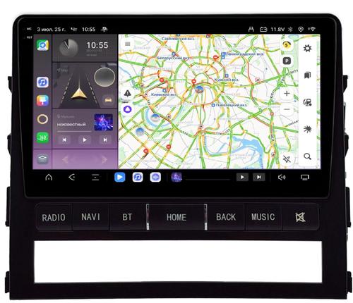 Магнитола для Toyota Land Cruiser 200 2015-2021 (без JBL) - Kuberg HP-9618 (рамка с кнопками) QLed+2K, Android 13, Быстрейшая, CarPlay, 4G SIM-слот