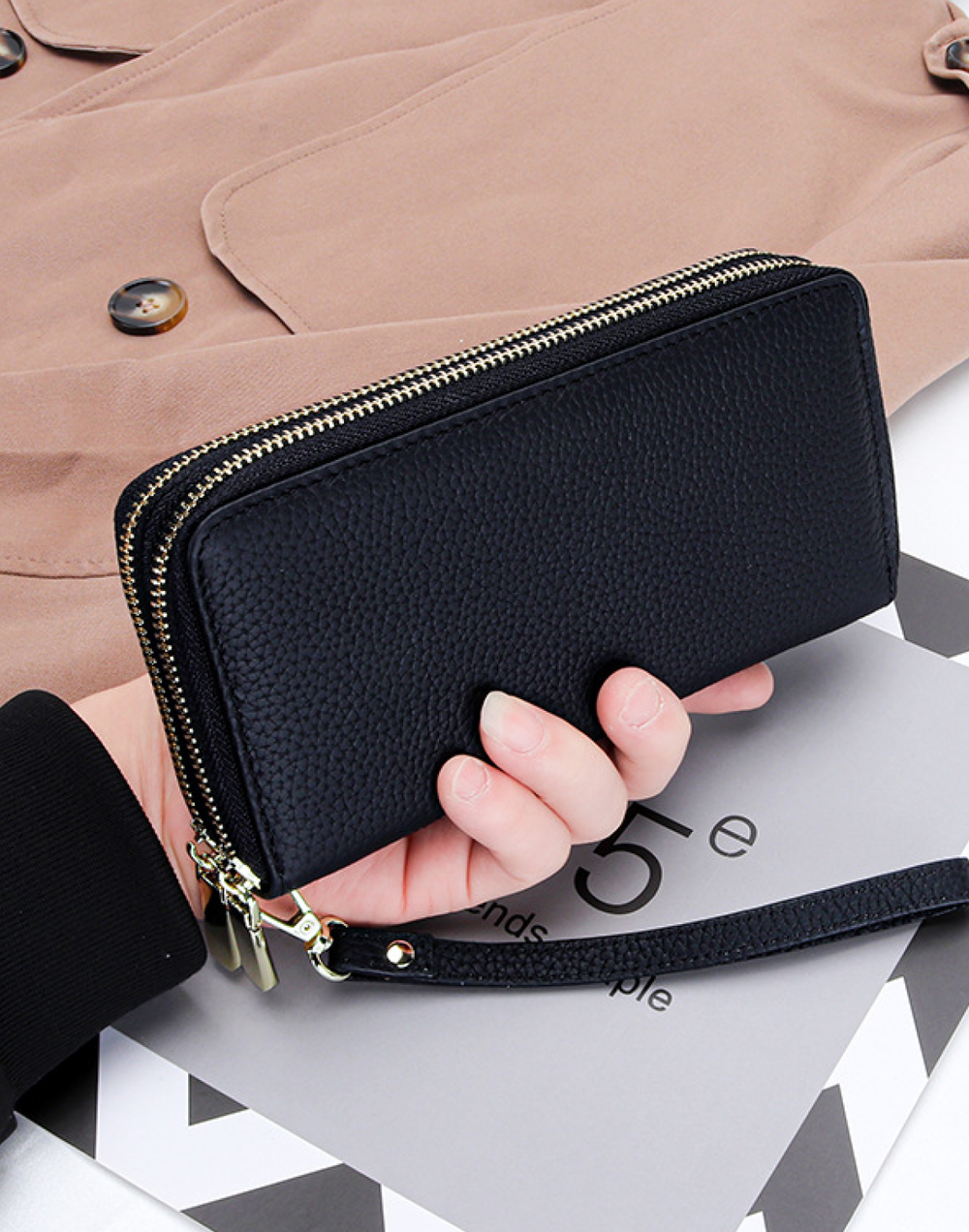 Кошелек XOXO LEGENDS ТИАРА | Черный