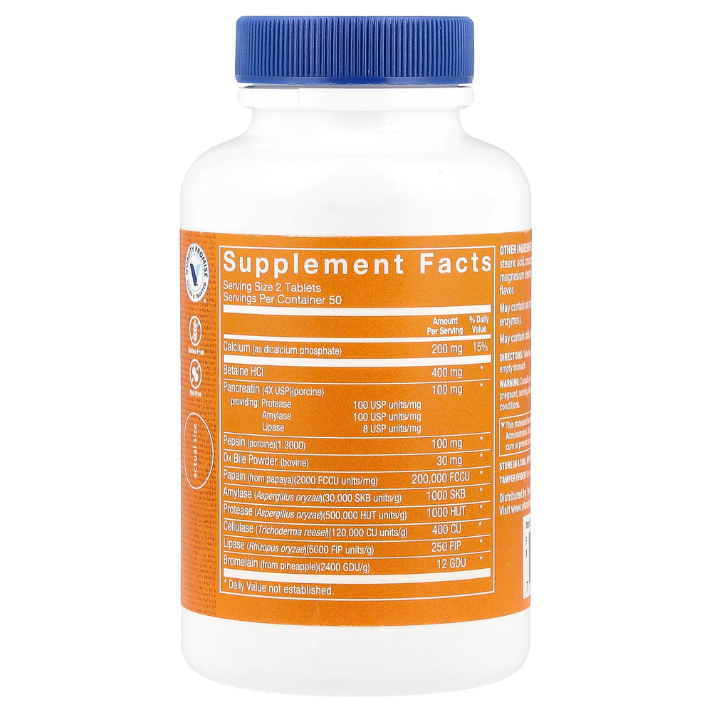 The Vitamin Shoppe, Мультиэнзим, 100 таблеток