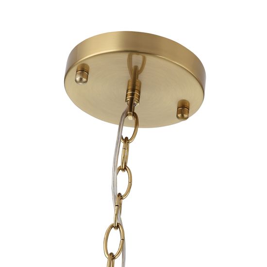 SL1403.303.06 Люстра подвесная ST-Luce Латунь/Прозрачный E27*6 40W BRASS