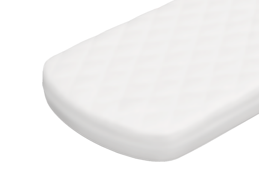 Простынь для кровати KIDI soft размер М 80*180 см (белый, сатин)