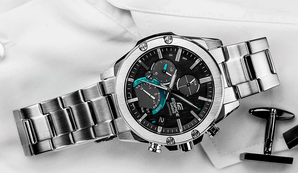 Японские наручные часы Casio Edifice EQB-1000D-1AER с хронографом