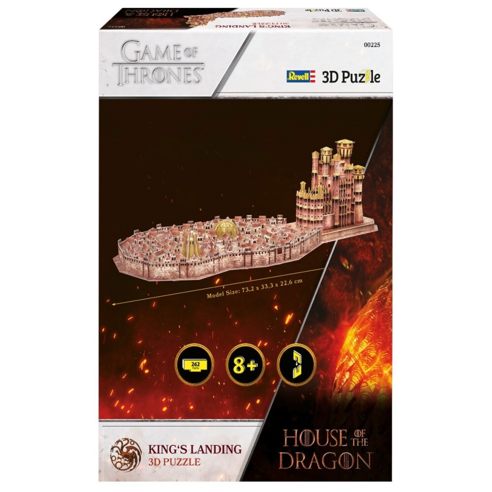 Revell - 3D пазл Дом дракона Королевская гавань 261 деталь. 00225 / артикул   00225  / GTIN 4009803002255