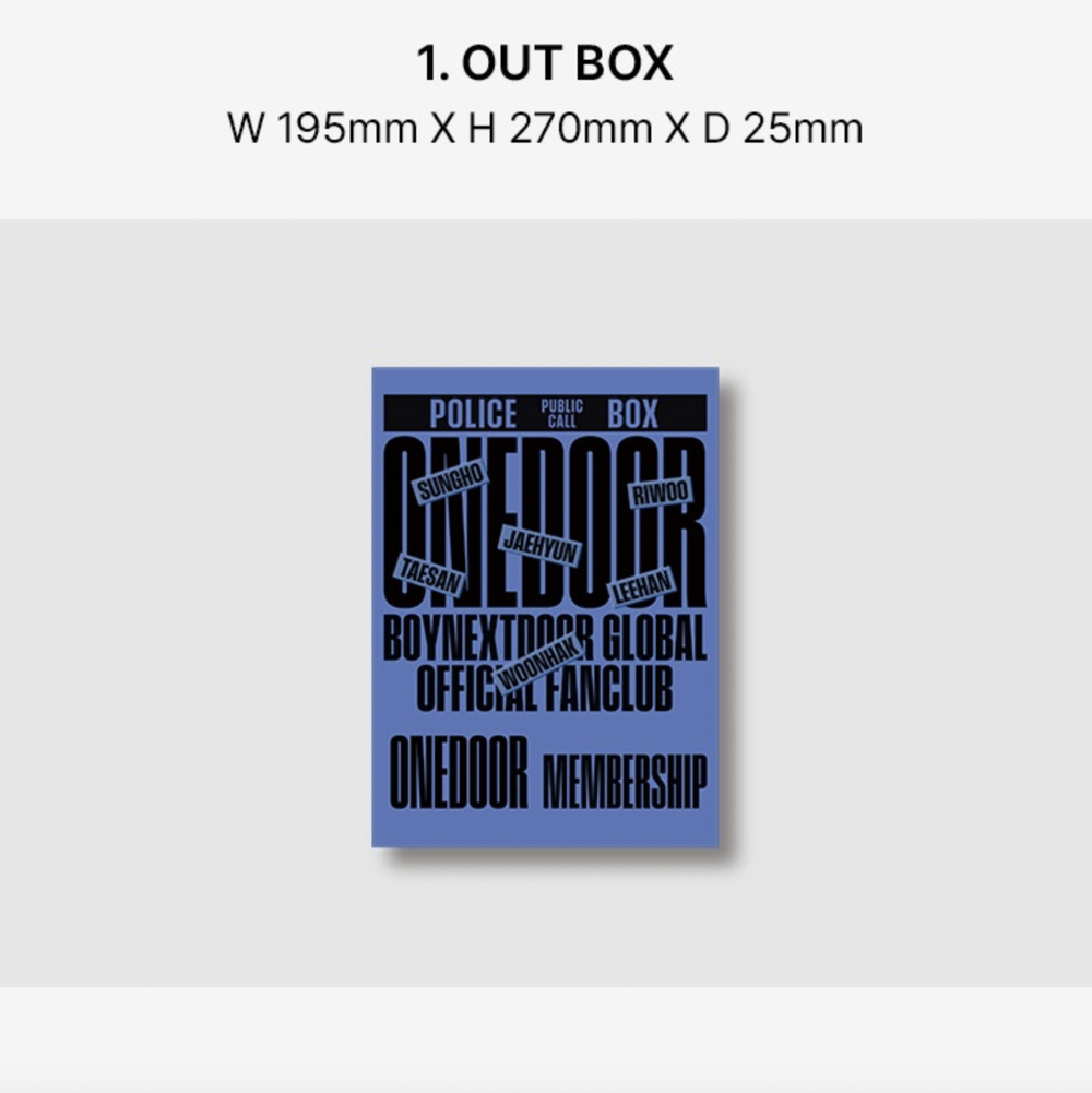 Членство BOYNEXTDOOR ONEDOOR MEMBERSHIP KIT