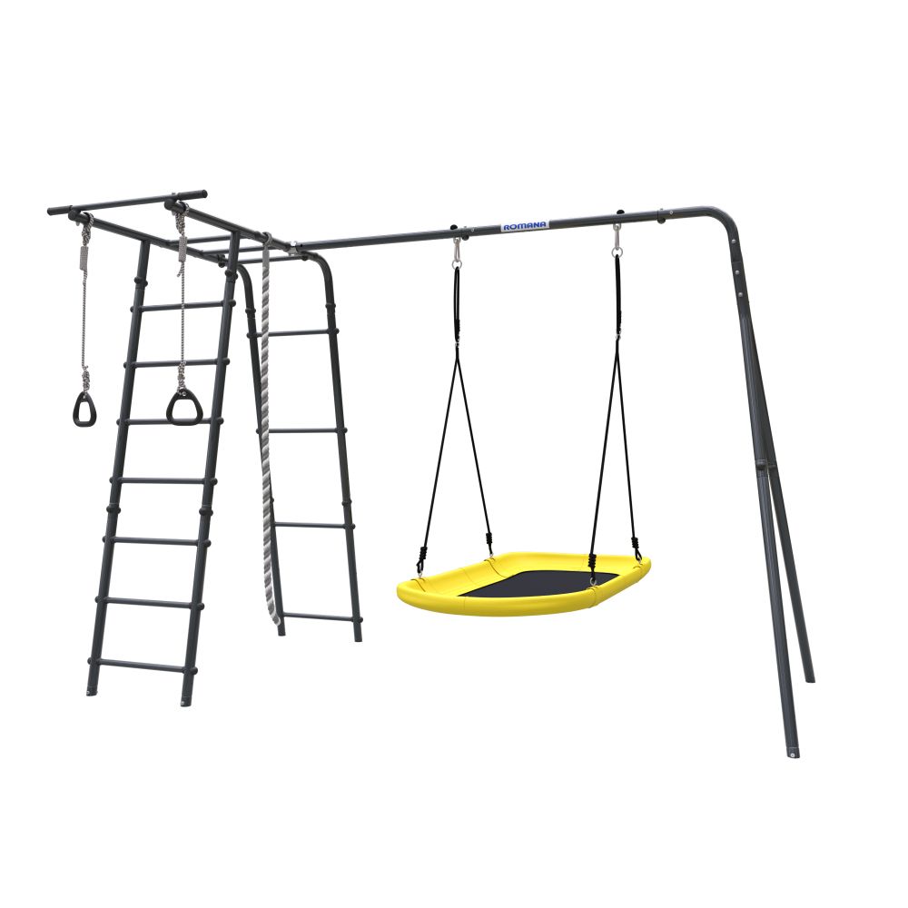 ROMANA Полянка Плюс 2 (антрацит) (с качелями лодка)