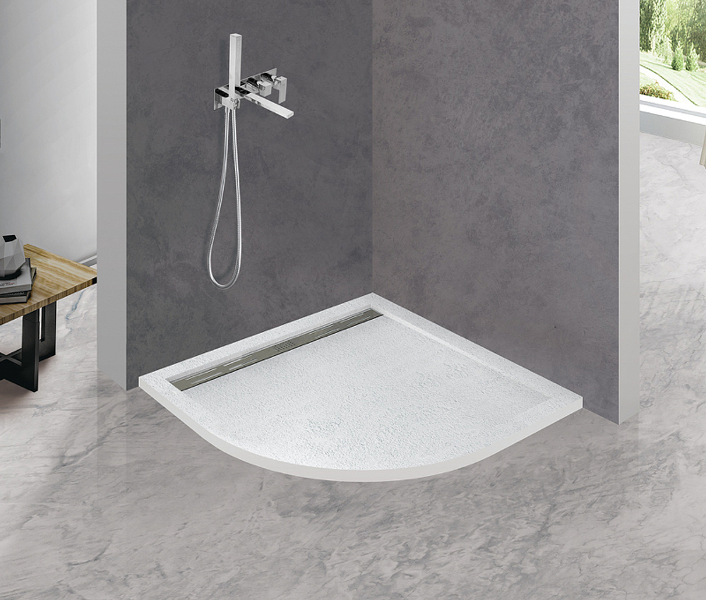 Душевой поддон из искусственного камня Cezares Tray AS 80x80 TRAY-AS-R-80-30-W Белый