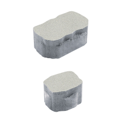 Тротуарная плитка Арена - Стандарт Белый, комплект из 2 видов плит