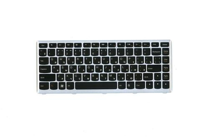 Клавиатура для ноутбука Lenovo U410 раскладка - русская, без подсветки, серая (25203680), оригинал