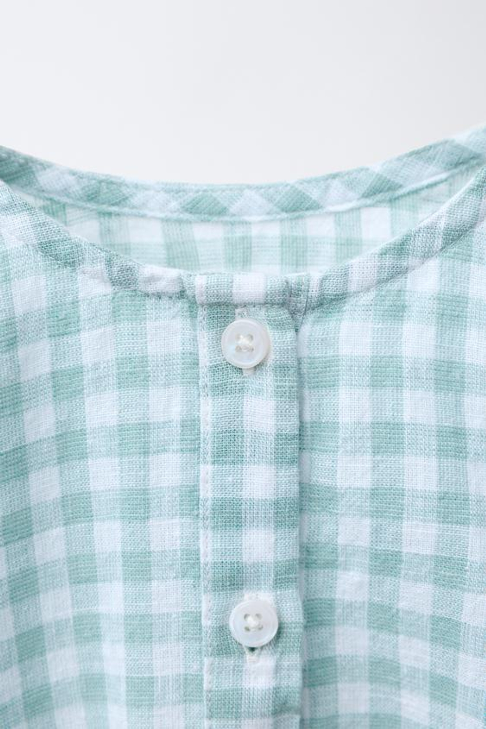 ZARA БОДИ В КЛЕТКУ ВИШИ, ЦВЕТ МОРСКОЙ ВОЛНЫ