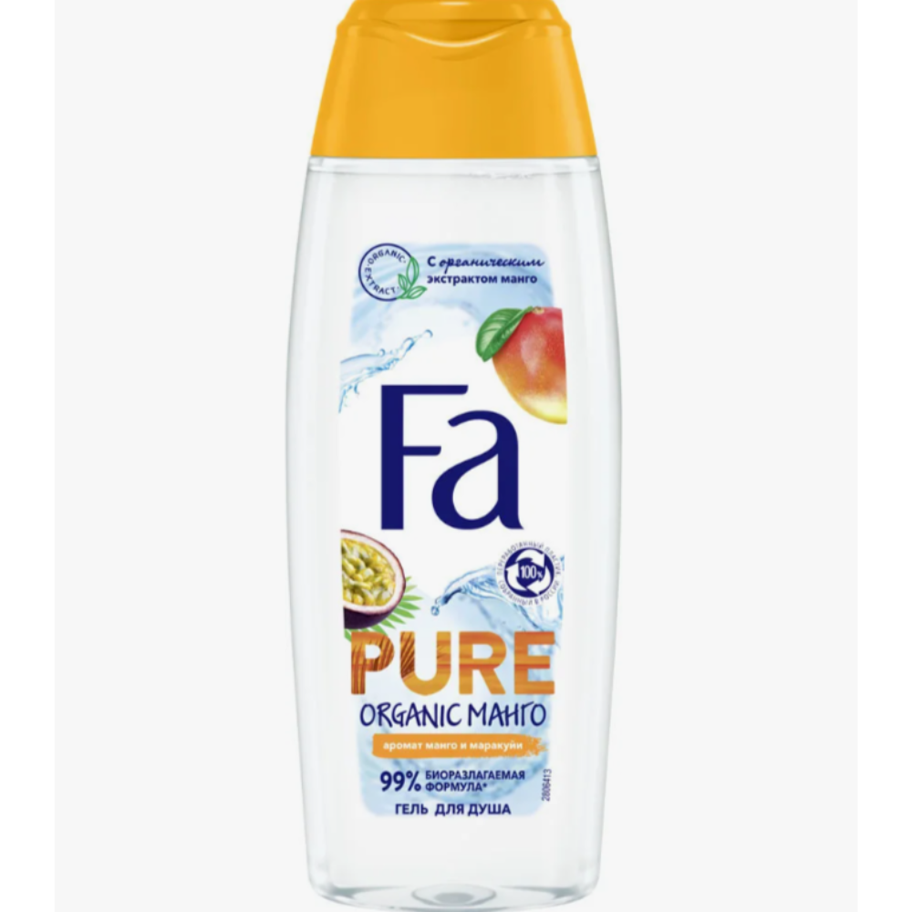 Гель для душа Fa Pure Organic Манго и маракуйя 250 мл