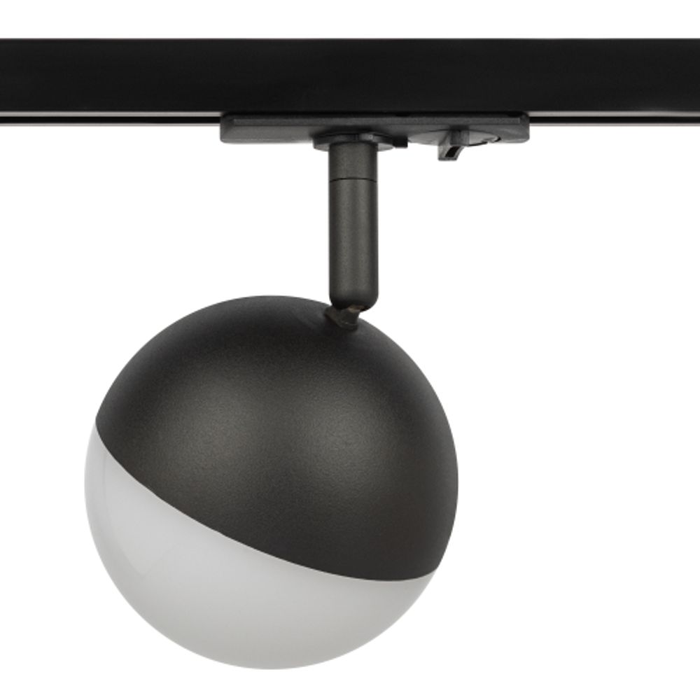 Трековый светильник однофазный ЭРА Round TR42-GX53 BK под лампу GX53 черный | Однофазные светильники под лампу