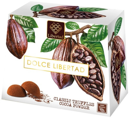 Шоколад Дольче Либертад Трюфели Классические в Какао / Dolce Libertad Classic Truffles in Cocoa Powder 150г