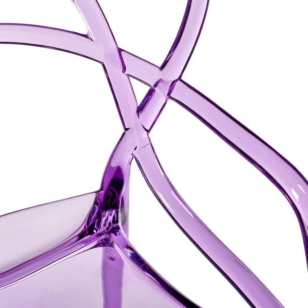 Стул Masters прозрачный сиреневый