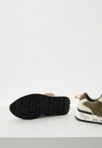 Кроссовки муж. AERONAUTICA 276 хаки с молочным подошва надписи