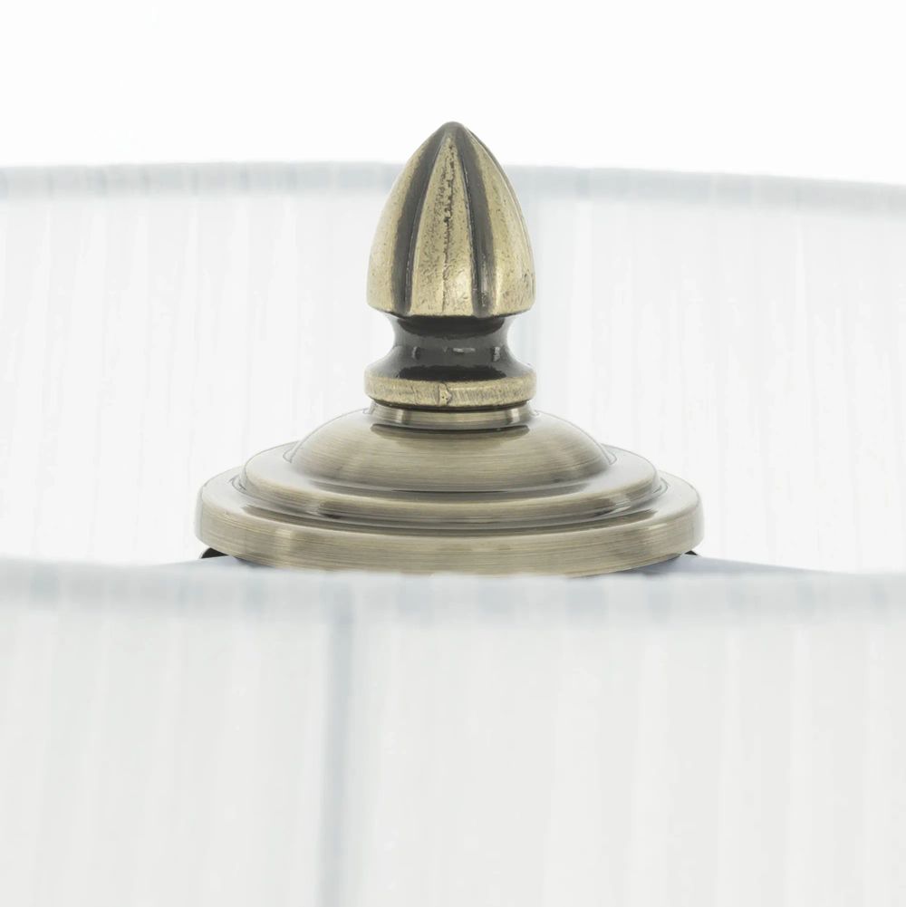 Citilux Вена CL402930T Торшер бронза со столиком и белым абажуром