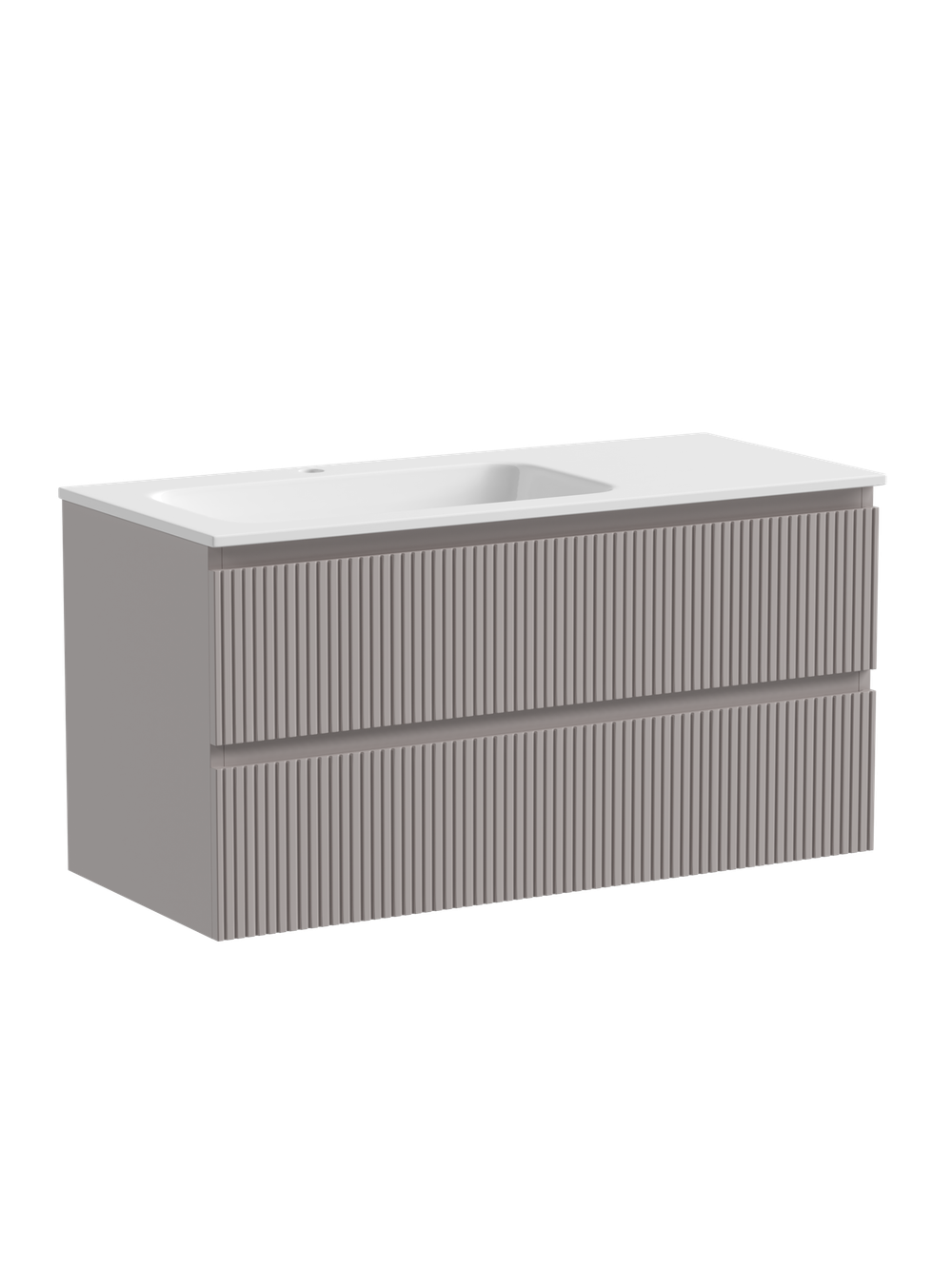 Тумба с раковиной Sancos Snob T 100 см SNT100LSM левая, doha soft