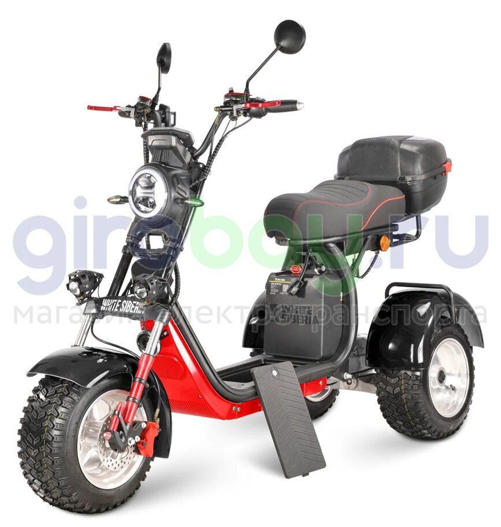 Электроскутер WHITE SIBERIA IKRA 5000w - (Черный) фото 3 фото №5
