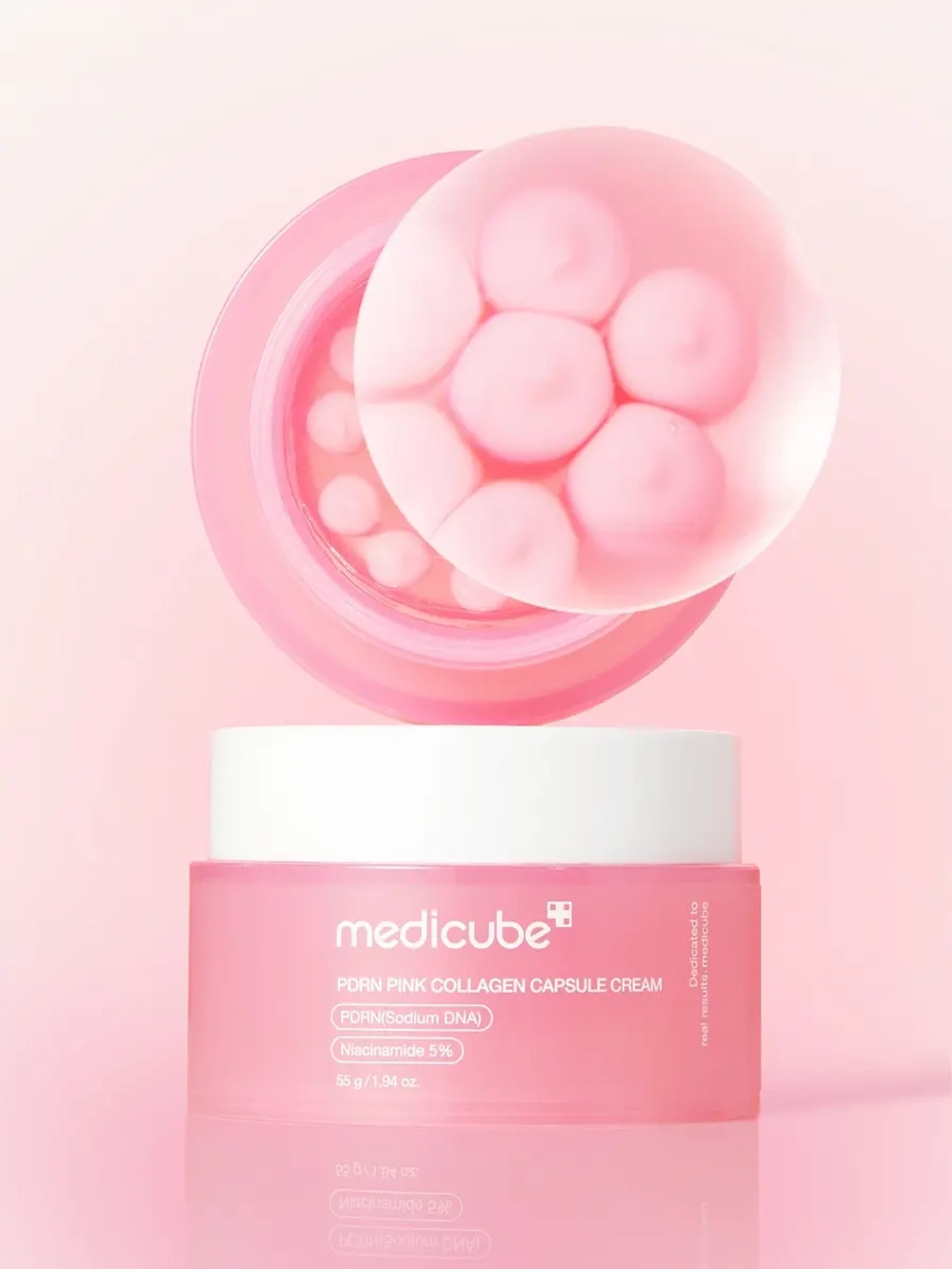 Medicube Капсульный крем с ПДРН для осветления пигментации и сияния кожи PDRN Pink Collagen Capsule Cream 55 гр