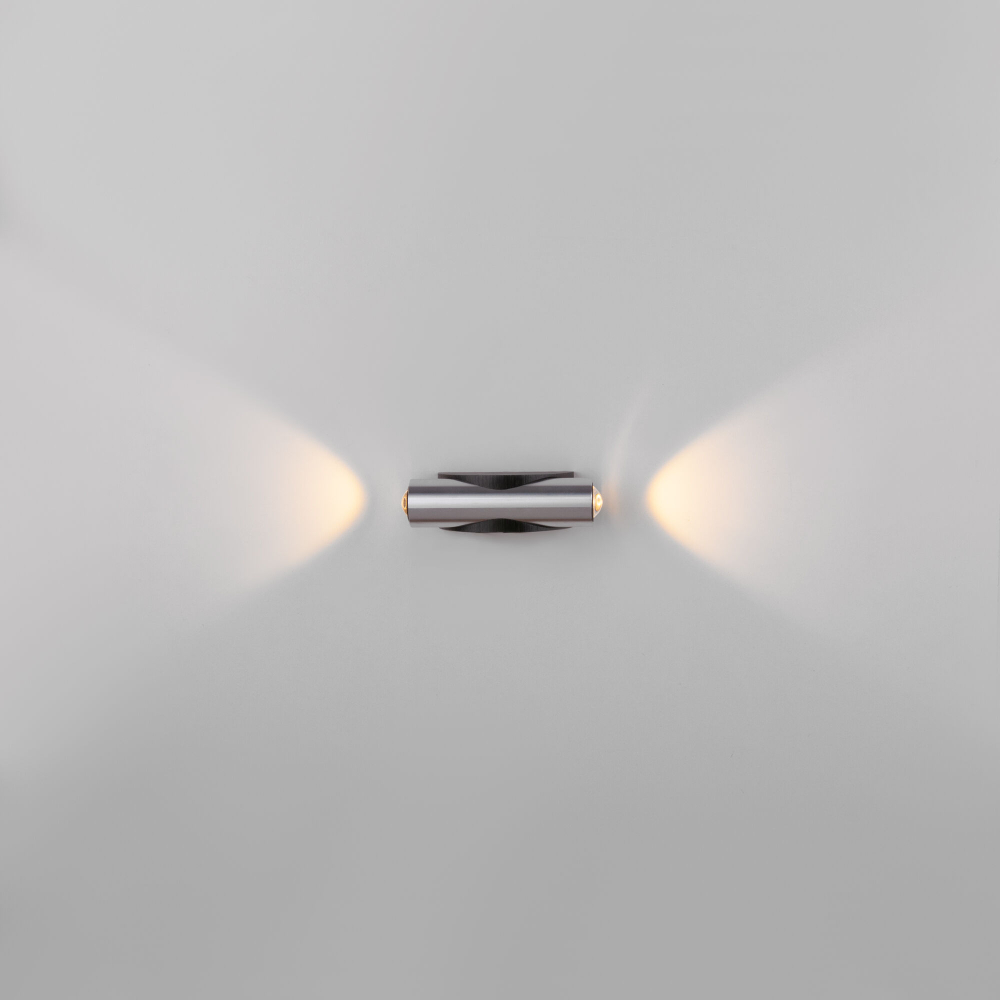 Настенный светодиодный светильник Steel LED черный/сталь 40109/LED чёрный/сталь