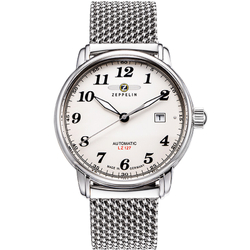 ZEPPELIN Piaget Collection Automatic Mechanical Movement Men"s Watches Watch 40 White Dial