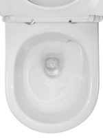 Унитаз подвесной Azario BONELLE 345х490х350 безободковый, смыв "Торнадо", с быстросъемным сиденьем микролифт (AZ-2801E)