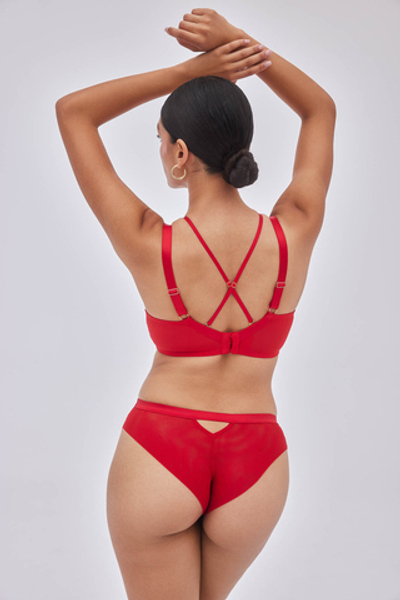 Трусы-бразилиана Chiara Braziliany Red Alles