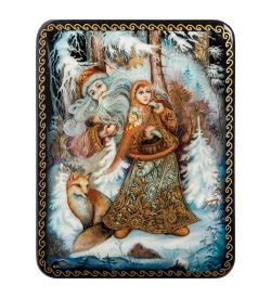 ШК-19/16-A Шкатулка в технике декупаж «Морозко» (10х8х3,5)