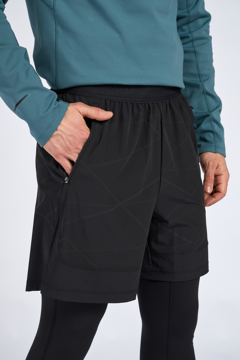 Шорты-тайтсы 2-в-1 ANTA Tight Half Pants