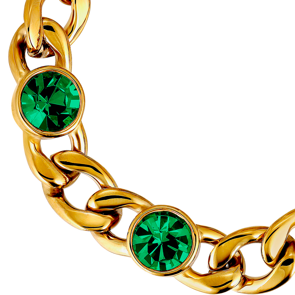 Браслет Dyrberg Kern ARIANE SG EMERALD GREEN 430034