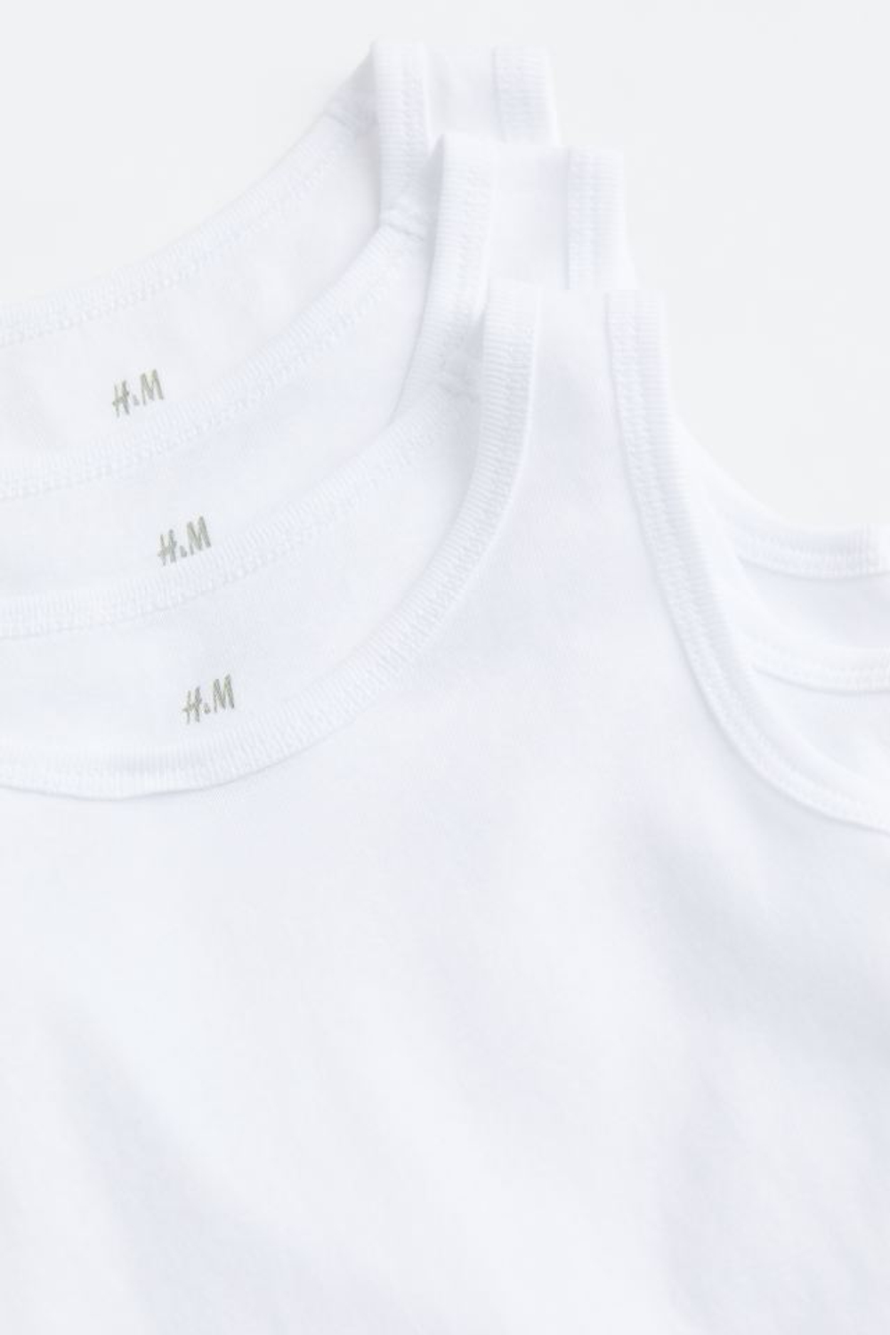 H&M Комплект из 3-х маек, белый
