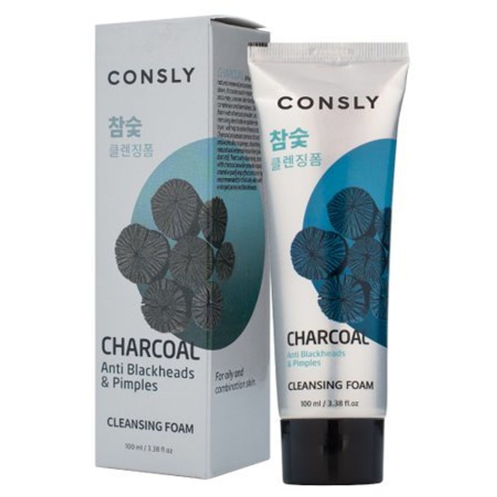 Пенка для умывания успокаивающая с азуленом CONSLY Cleansing Foam Azulene Calm &amp; Soften