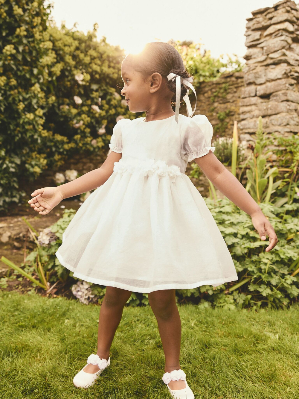 Платье для девочки Next E37-872, Белый