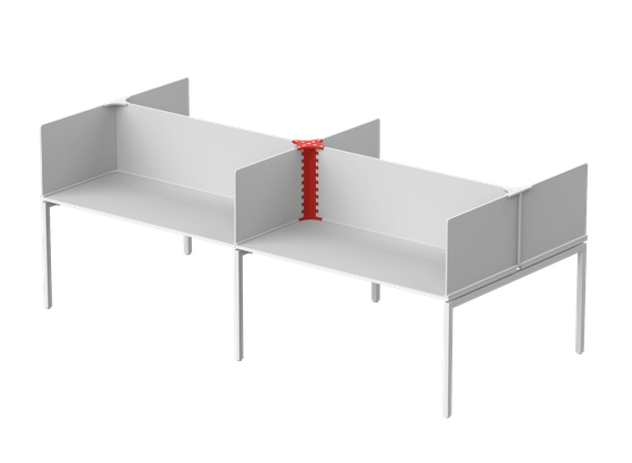 Опора центральная 20х20х60