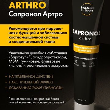 Трансдермальный комплекс Сапронол Артро (Sapronol Arthro)