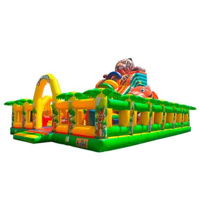 Коммерческий надувной батут «Сафари-Тигр», 12*9*9 м