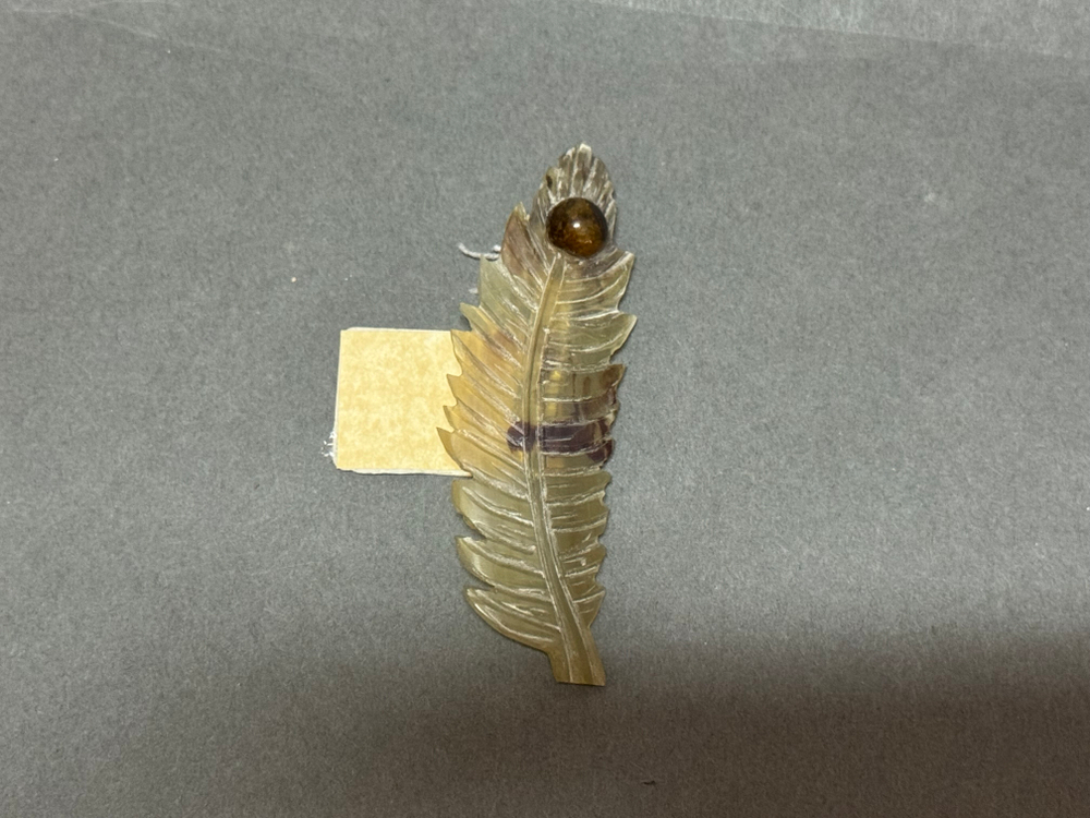 Брошь "перо Жар-птицы"