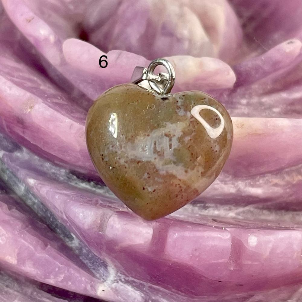 51553  Агат Моховой Кулон 15мм