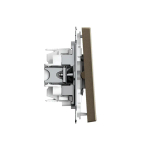 ARTGALLERY 2-клавишный ПЕРЕКЛЮЧАТЕЛЬ, 10АХ, механизм, быстрозажим. клем., МОККО